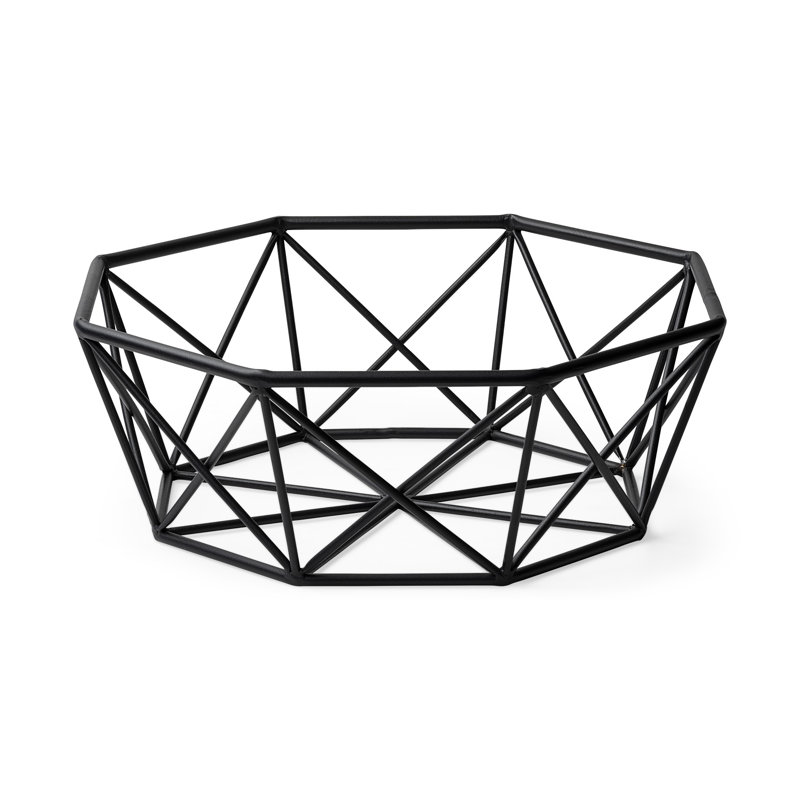 Bol décoratif en métal noir