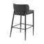 Ensemble de 2 tabourets de bar en métal et en cuir-530299299