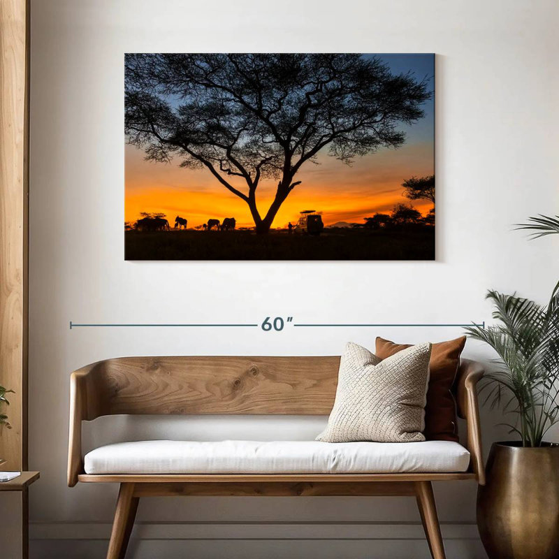 Safari au coucher du soleil à Alvord, H 30 po x l 45 po