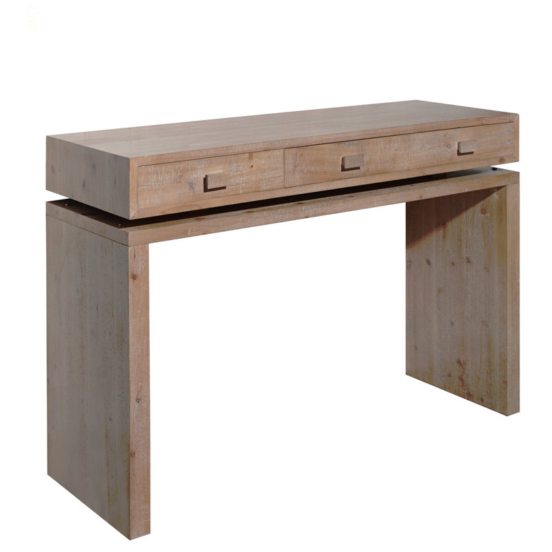 Wooden Console Table With 3 Drawers, 47In Entryway Table With Drawers, Wood Console Table For Entry Way, Hallway,Foyer, Corridor, Office