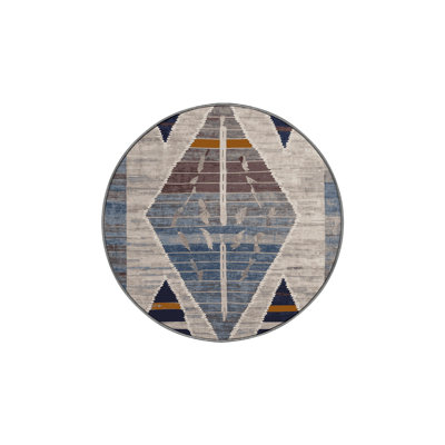 Machine Washable Gray Area Rug