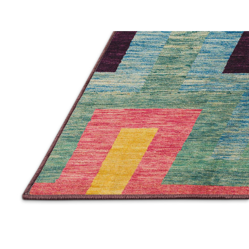 Geometric Indoor Rug, Rectangle 8' x 12'