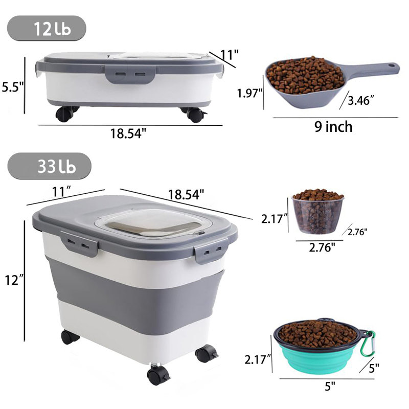 33 lb Housse rabattable, Gris