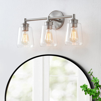 Éclairage pour meuble-lavabo en métal et verre à intensité variable Medaim