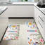 Tapis de cuisine antidérapant 2 pièces Watercolor Wildflower Garden