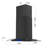 JOEAONZ 30" Stainless Steel 700 CFM Convertible Island Range Hood with Baffle Filter