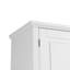 Armoire de rangement de salle de bain avec portes et tiroir, plusieurs espaces de rangement, tablette réglable-1597183471-1597183457