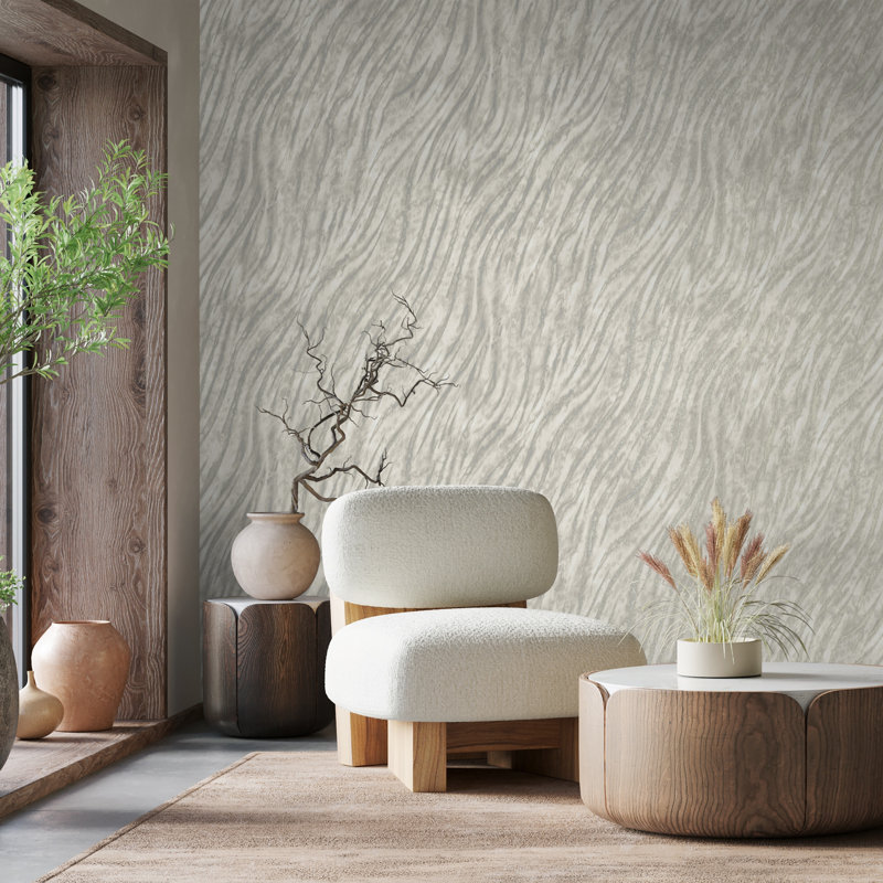 Alpen Home 10.5m x 52cm Ember Wallpaper Roll, Grey