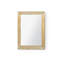 Reese Rectangle Brass Beveled Mirror-2096492470