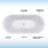 67" x 32" Freestanding Air Soaking Acrylic Bathtub with 208 Jets, 7 Colors LED Lights, Chromatherapy-50844340
