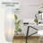 Lydell 50'' White Torchiere Floor Lamp Set