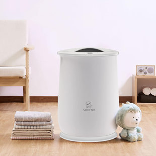 Seau chauffe-serviettes Comfier, cadeaux pour maman, papa, lui, elle, grands chauffe-serviettes pour la salle de bain, serviettes chaudes en 10 minutes, arrêt automatique, blanc