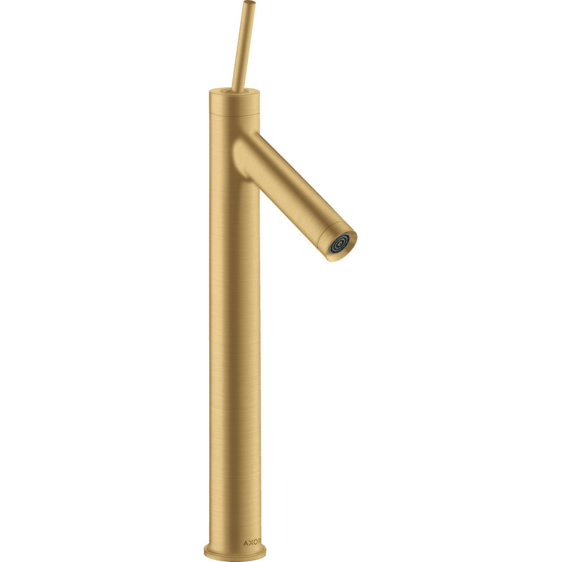 AXOR Starck Single Hole Standard Bathroom Faucet, Brushed Gold Optic