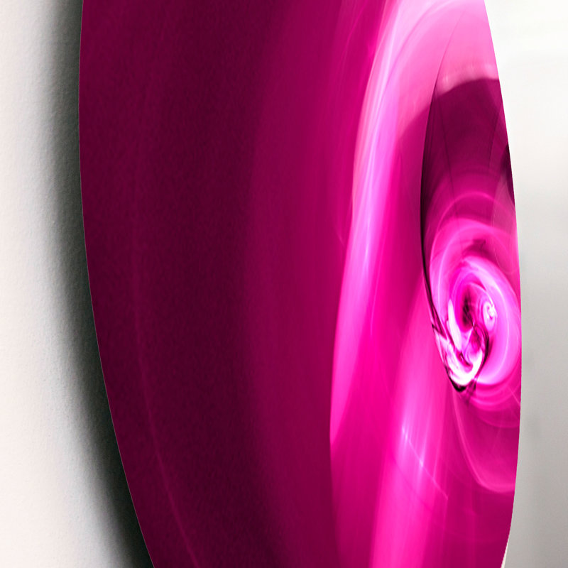Coloured Smoke Spiral Mauve - Ensemble de décorations murales abstraites en métal