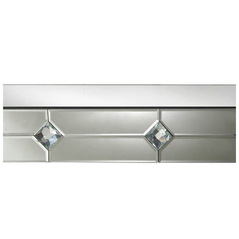 Console à miroir et faux strass Hessa (assemblée)