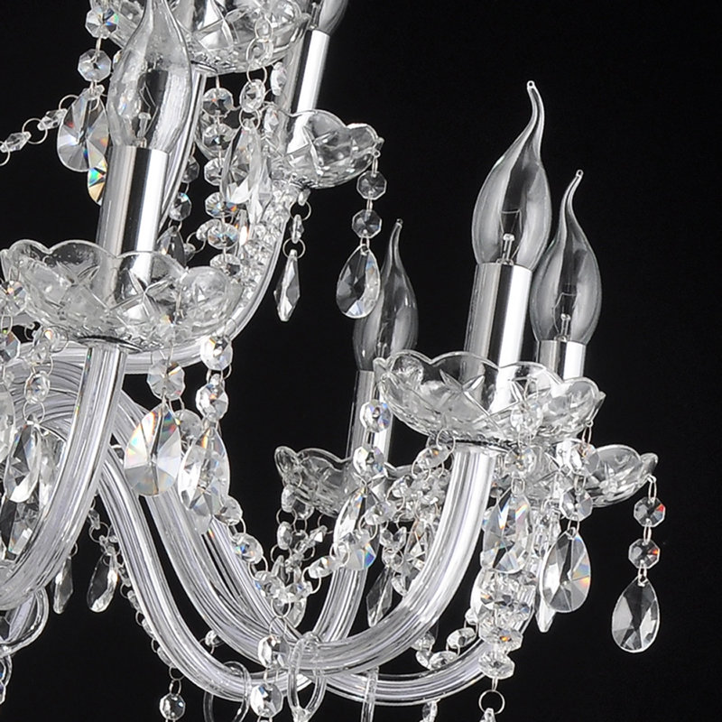 Andish Crystal Chandelier, 90cm H x 86cm W x 60cm D