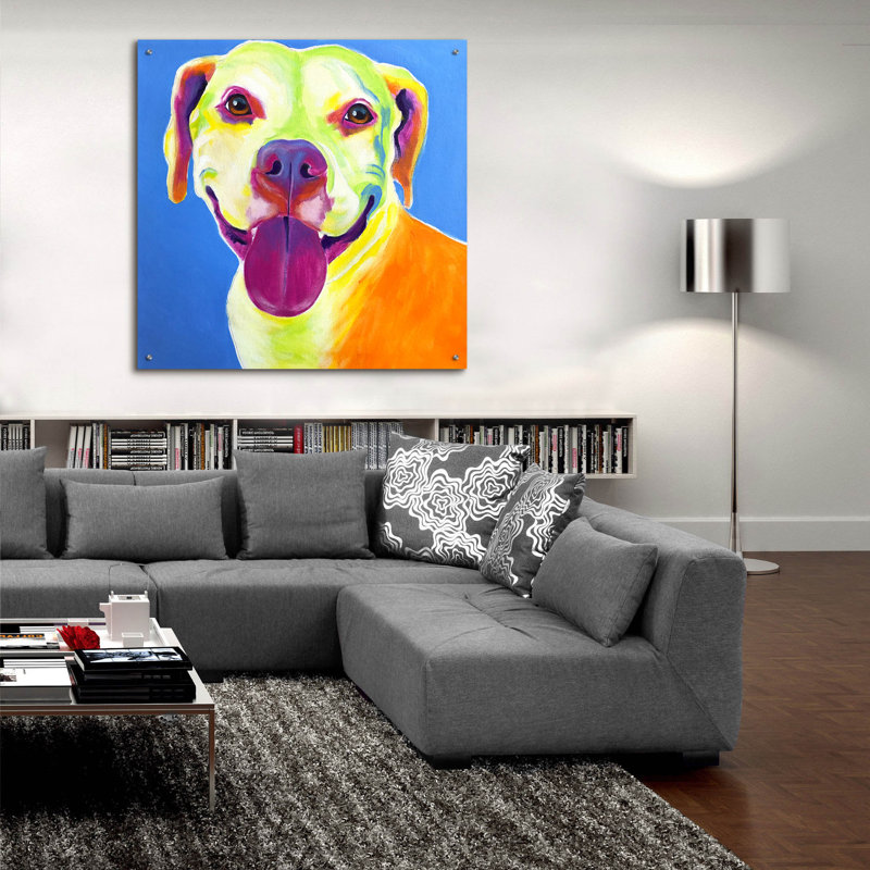 «Pit Bull - Daisy» par Dawg Painter, H 36 po x l 36 po