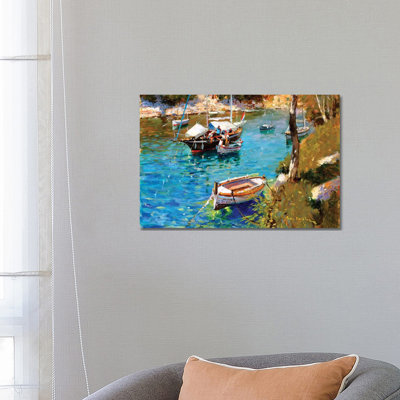 Taking On Supplies - Cala Figuera by John Haskins - Wrapped Canvas Gallery-Wrapped Canvas Giclée
