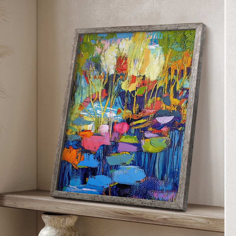 Impression encadrée FLORAL Series DCV III - Bois massif, H 11 po x l 9 po