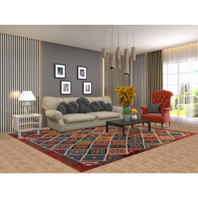 Flat Weave Wool Kilim Oriental Area Rug 8x10