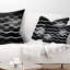 Motif de vagues blanches - motif abstrait à motif abstrait