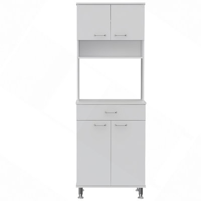 60 Kitchen Pantry With Countertop, Closed & Open Storage