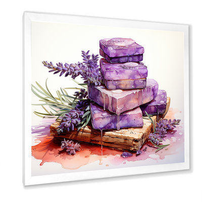 Purple Lavender Batjhroom Soap II - Lavender Wall Art
