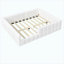 Lit de jour rembourré en laine beige, mobilier de chambre moderne et minimaliste-129888554