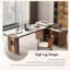 Bureau de luxe en pierre frittée 59,06 "avec table à thé-119346295