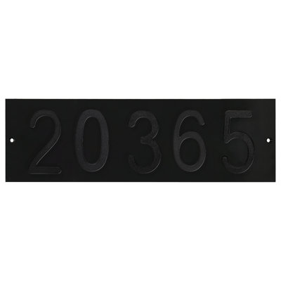 Colourtree Personalized 5-Digit Flush Mount House Numbers Horizontal Street Address Wall Plaque – Custom Horizontal Outdoor Home Sign
