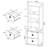 Zaanstad 3-Piece Bedroom Set Bookcase Headboard-783354205-783354178