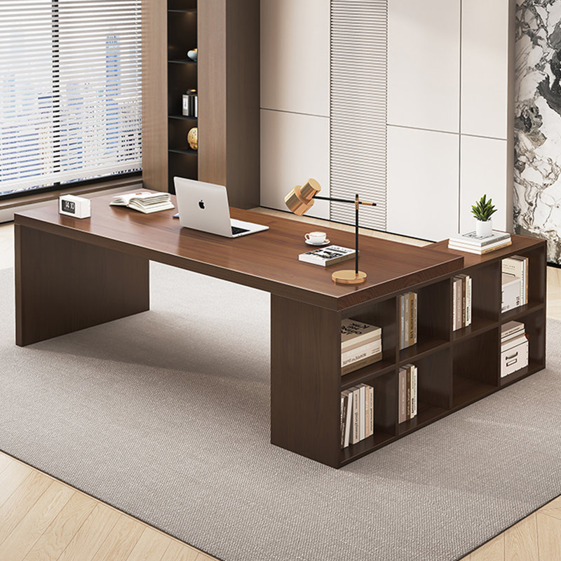 Bureau simple en bois massif en forme de L Simple Modern, 29.53" H x 62.99" W x 55.12" D