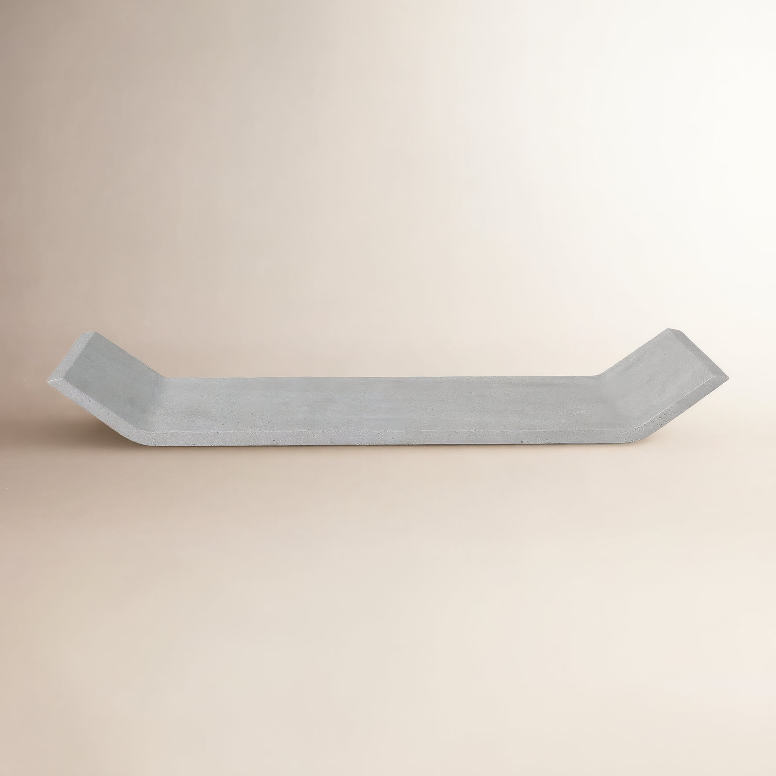 Decorative Tray, Light Gray, 0.98" H x 11.81" W x 4.72" D