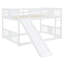 Lit superposé double au-dessus de double polyvalent avec glissière et échelle pour optimiser l'espace