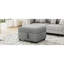 Canapé gris de 67,5 cm (26,6 po) mobile pour le salon et la chambre, doté d'un grand espace de rangement, d'une assise confortable et d'un revêtement en velours côtelé design.
