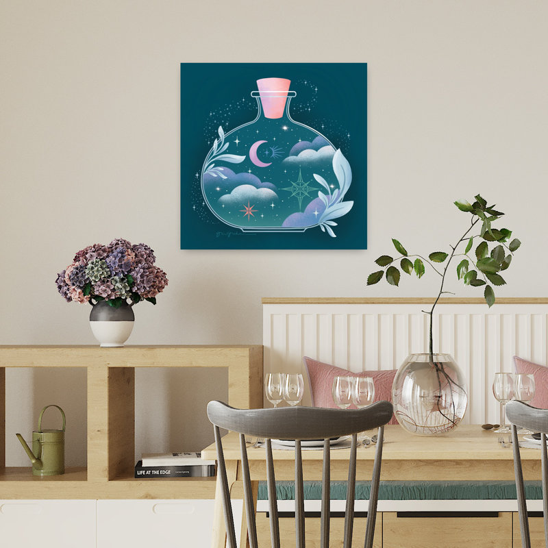 Celestial Dreams III, paysage contemporain abstrait, art naturel, H 18 po x l 18 po