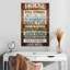 Plaque murale Kema Inspirational House Rules-108530394