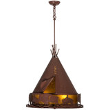 Teepee W/Buffalo 4 - Light Pendant