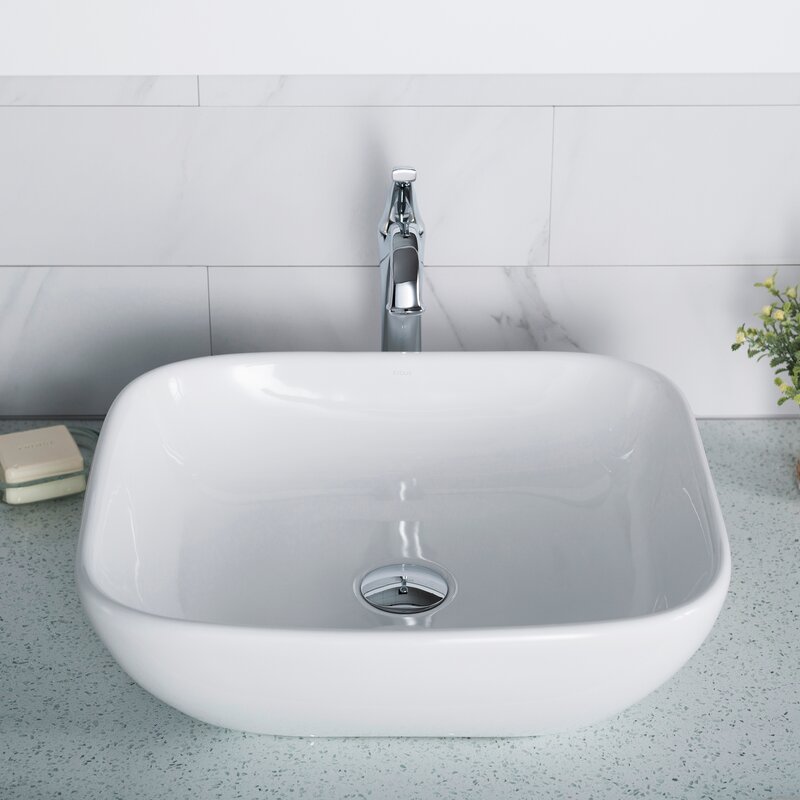 KCV-127 Kraus Thin ceramics Square Vessel Bathroom Sink & Reviews | Wayfair