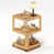 Plateau en bois naturel / base jaune