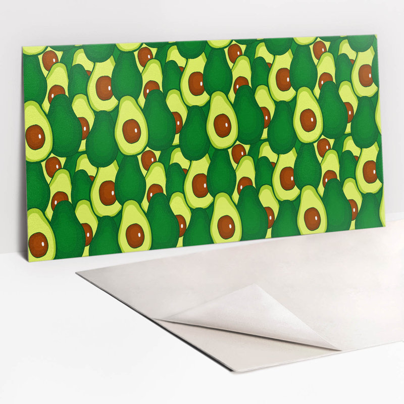 Jenice 50cm x 100cm PVC Field Tile in Green