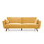 Oslo Gold Velvet 3 Seater Sofa Bed