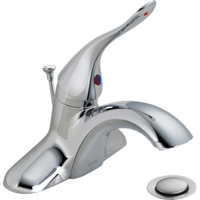 Centerset Lavatory Faucet with Pop-Up Drain