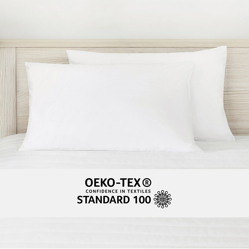 Protège-oreiller en jersey 100% polyester avec stratifié de polyuréthane