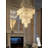 D32"X H100"Modern Crystal Chandelier, Raindrop Chandelier for Entryway, Large Chandeliers for High Ceilings, Staircase, Foyer, Living Room, 4-Tier Hanging Light Fixture