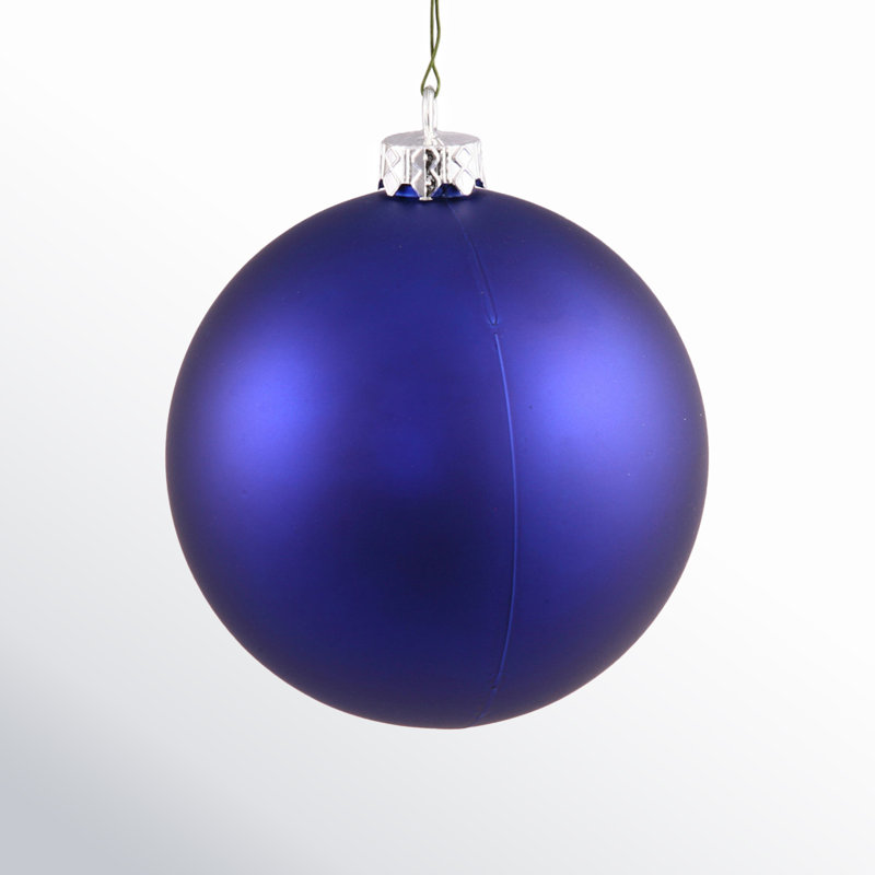 Décoration de boule décorative des Fêtes, 3", Colbalt mat