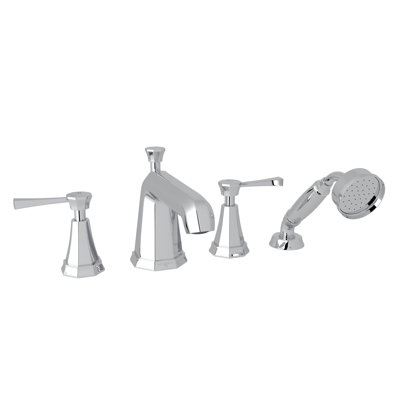 Deco 4-Hole Deck Mount Tub Filler