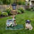 Sitting Pug Dog Planter Statue