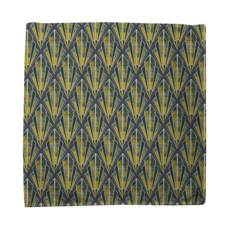 Cadfan 100% Cotton Geometric Square Napkin