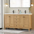 Meuble-lavabo double 60 po avec lavabo en résine 60 po Modern